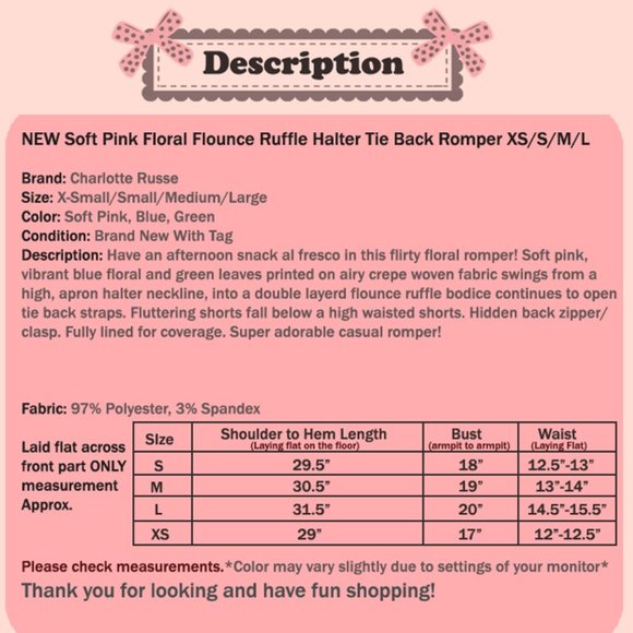 Pink Floral Flounce Ruffle Halter Tie Back Romper - Picture 8 of 8